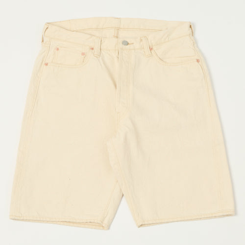 FULLCOUNT 1904 Five Pocket Denim Shorts - Ecru