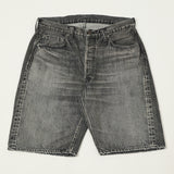 Full Count 1904 Five Pocket Denim Shorts - Black Dartford Wash