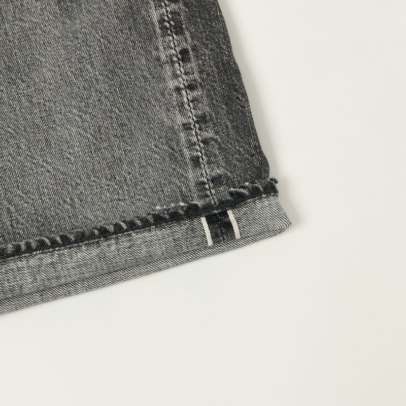 Full Count 1904 Five Pocket Denim Shorts - Black Dartford Wash