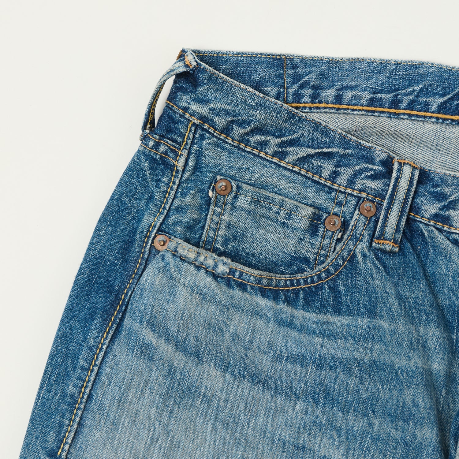 FULLCOUNT 1904 Five Pocket Denim Shorts - Dartford Wash