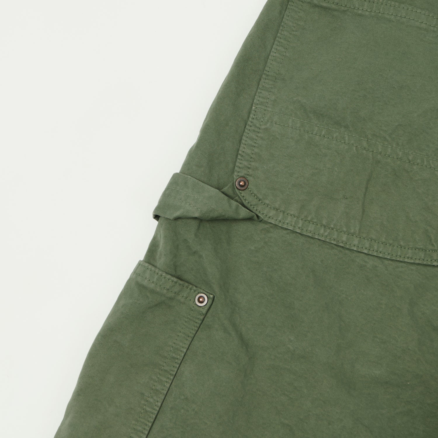 FULLCOUNT 1909 Double Knee Shorts - Olive Drab