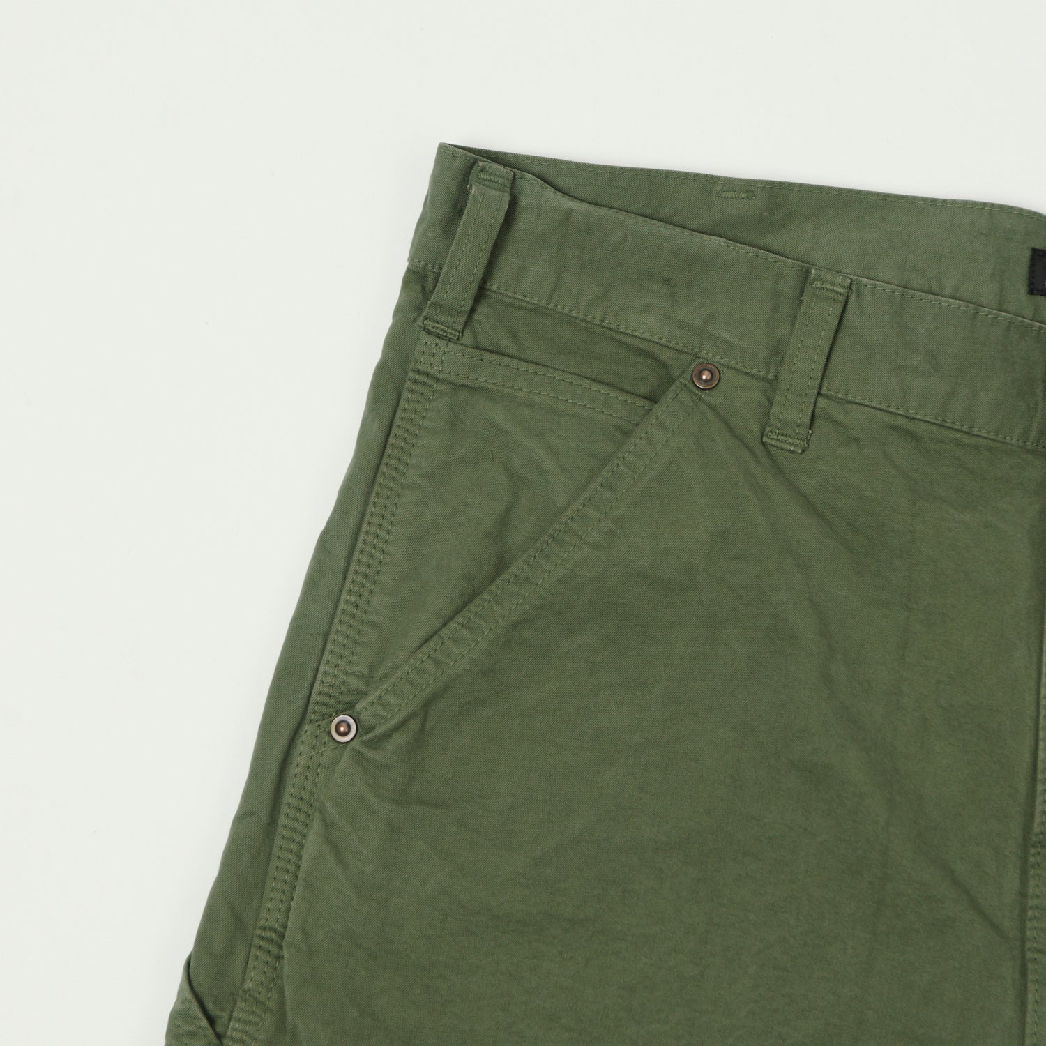 FULLCOUNT 1909 Double Knee Shorts - Olive Drab