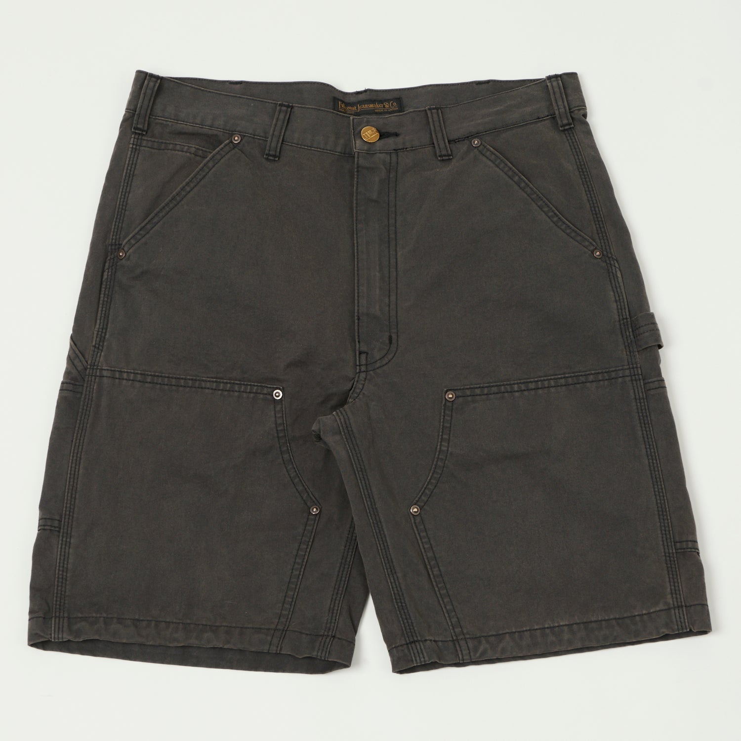 FULLCOUNT 1909 Double Knee Shorts - Black