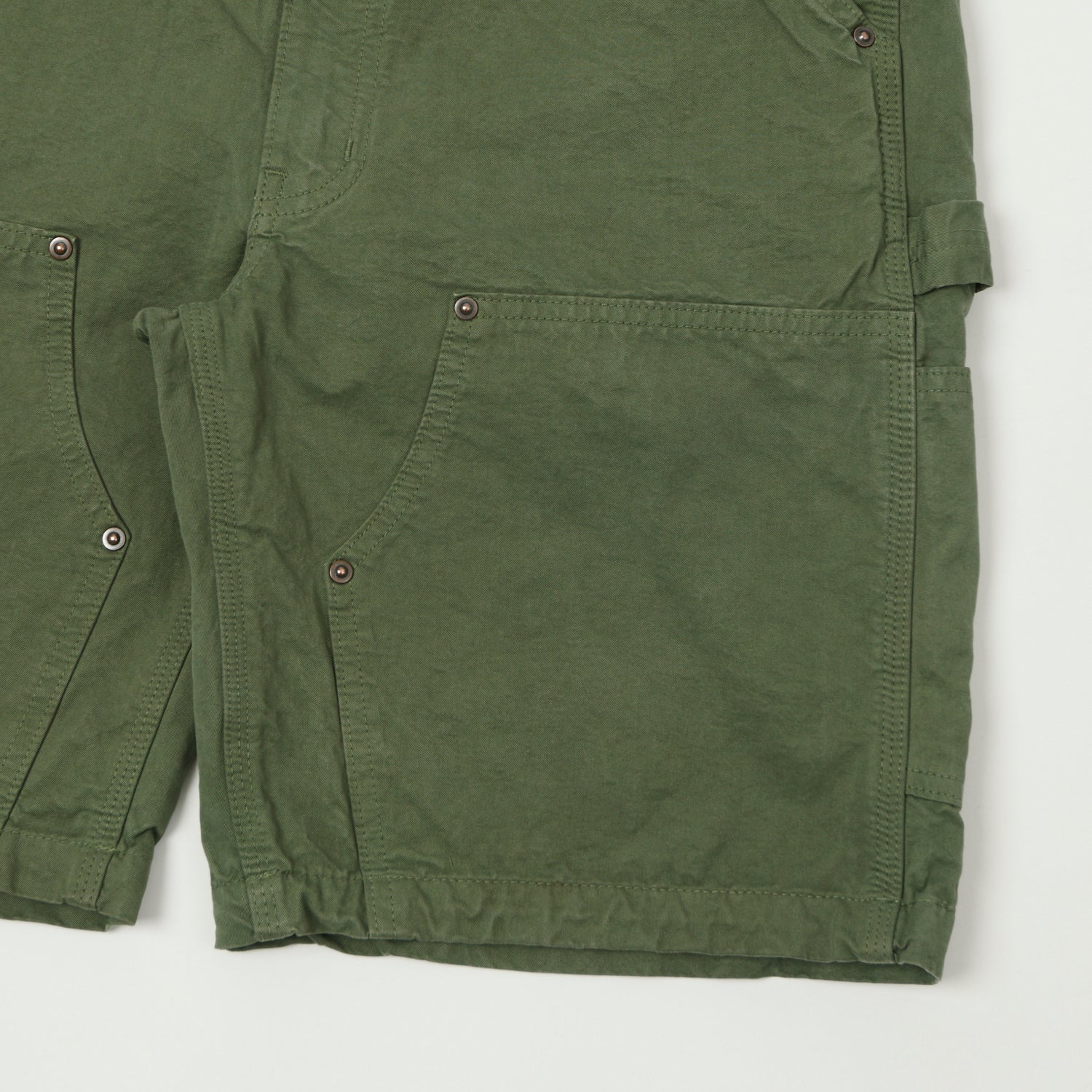 FULLCOUNT 1909 Double Knee Shorts - Olive Drab