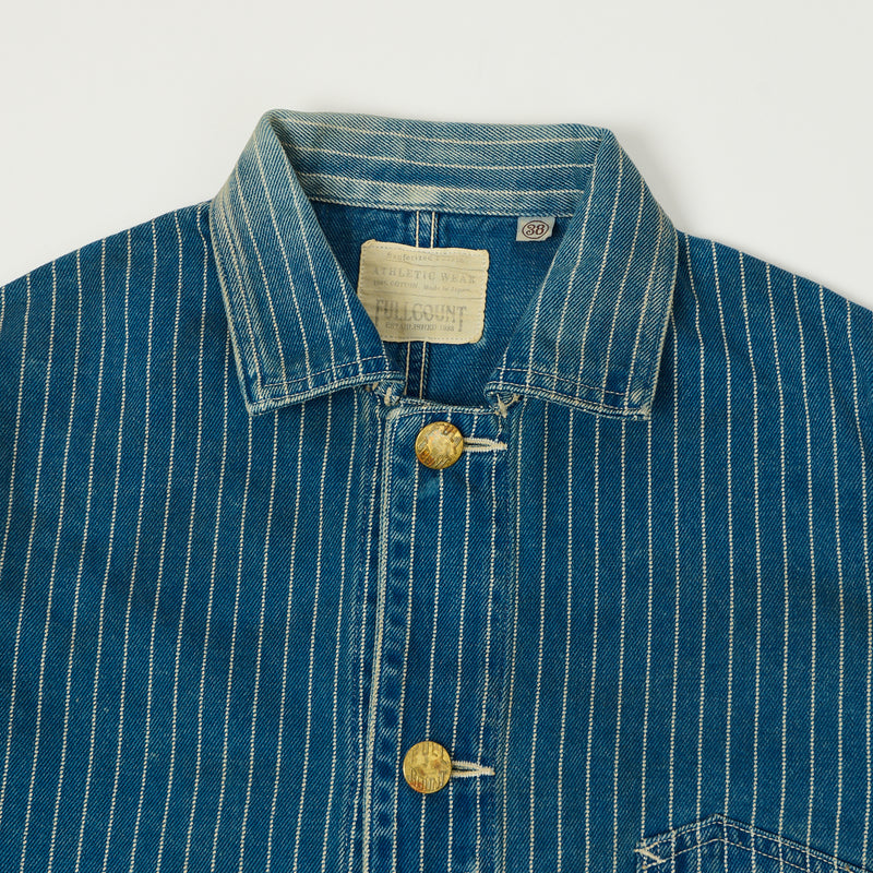 Full Count 2015HW-13 Indigo Wabash Chore Jacket - Heavy Wash