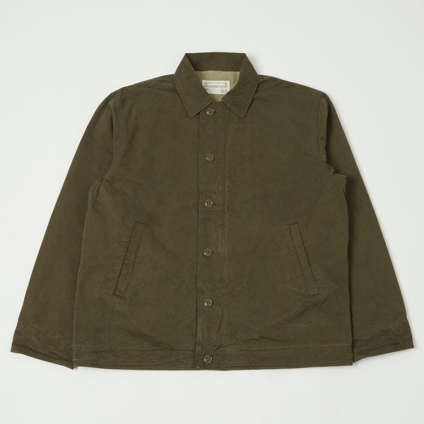 Full Count 2034 Old Japanese Twill US Navy Utility Jacket - Olive Drab