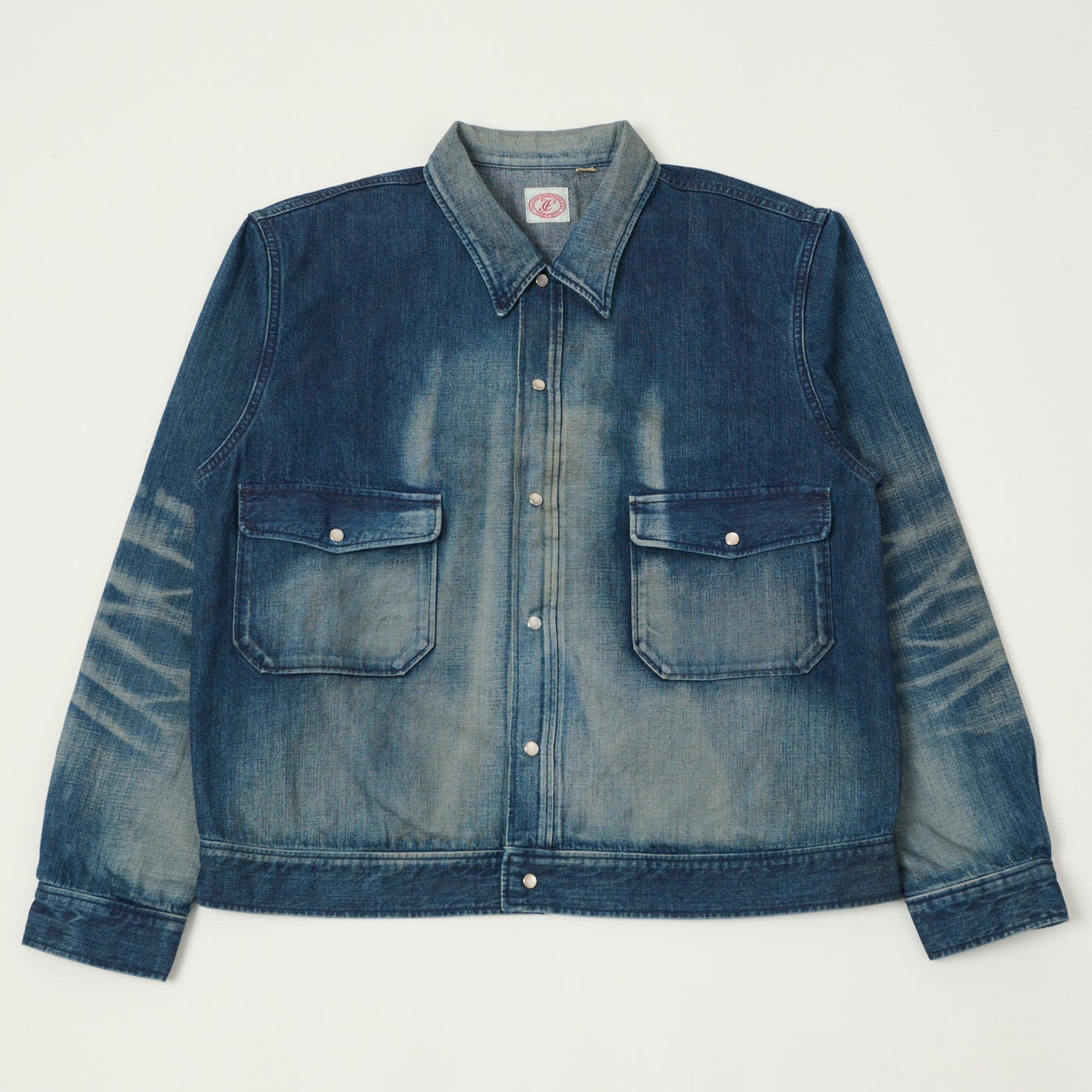 FULLCOUNT 2038 Hollywood Dude Denim Jacket - Heavy Wash
