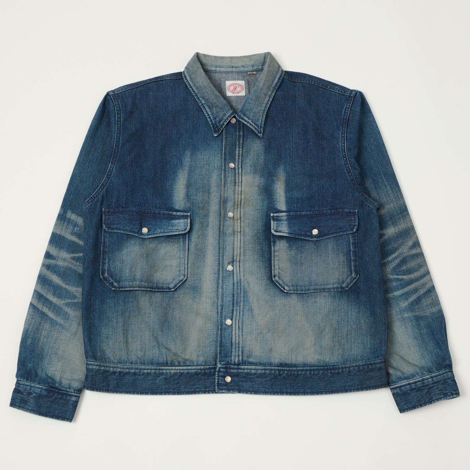 FULLCOUNT 2038 Hollywood Dude Denim Jacket - Heavy Wash