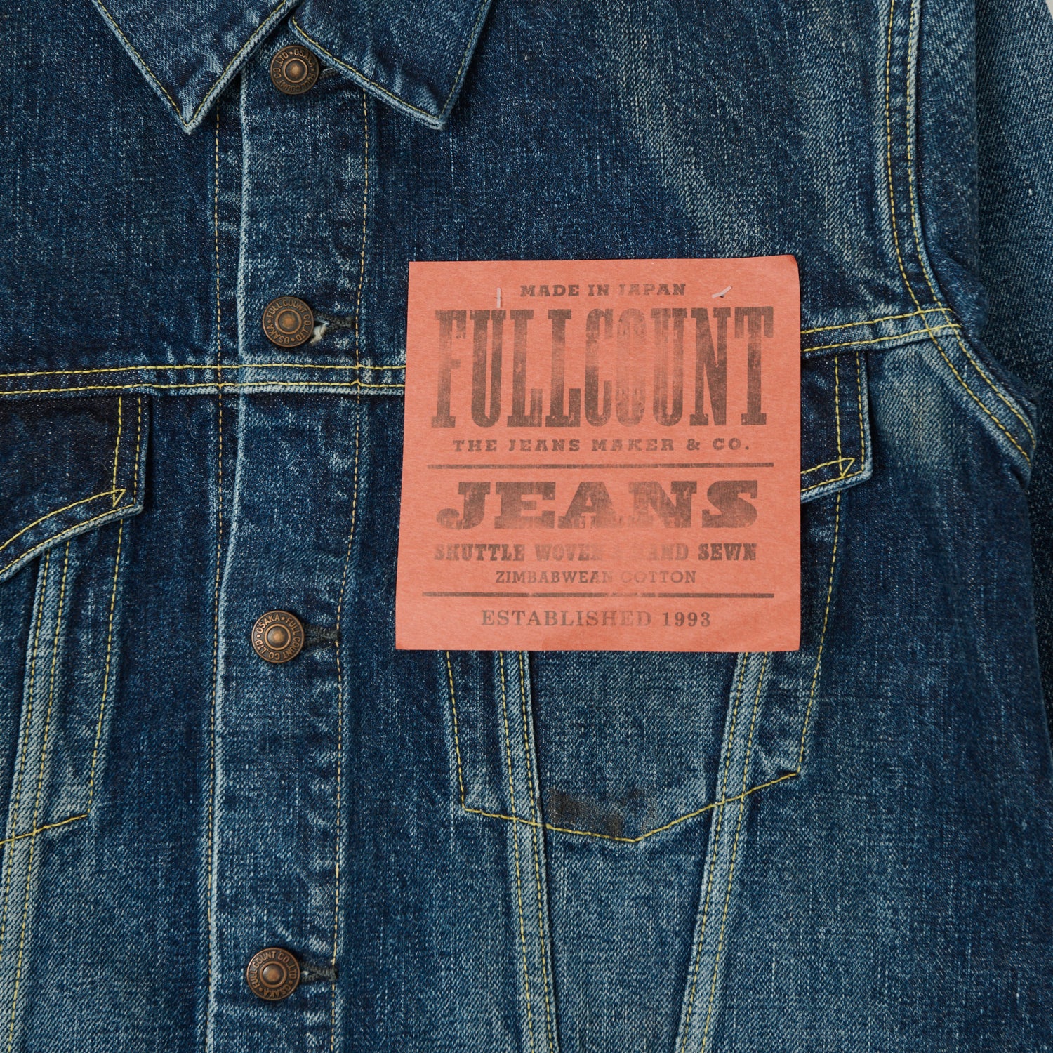 FULLCOUNT 2101XX 15.5oz Type III Denim Jacket - 'Fear of the Dark' Wash