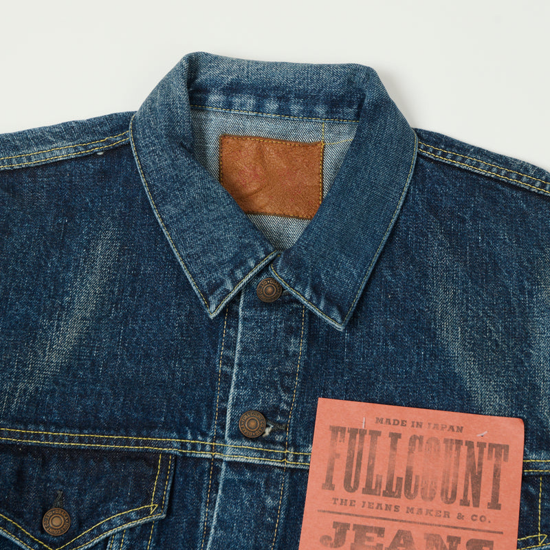 Full Count 2050-2101XX 'Fear of the Dark' Type III Denim Jacket - Washed