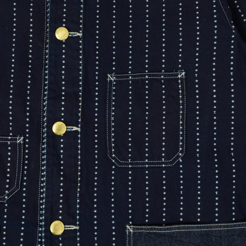 Full Count 2051 Star Print Wabash Chore Jacket - Indigo