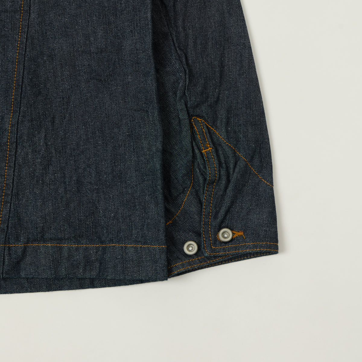 FULLCOUNT 2061 Relax Fit Denim Chore Jacket - One Wash