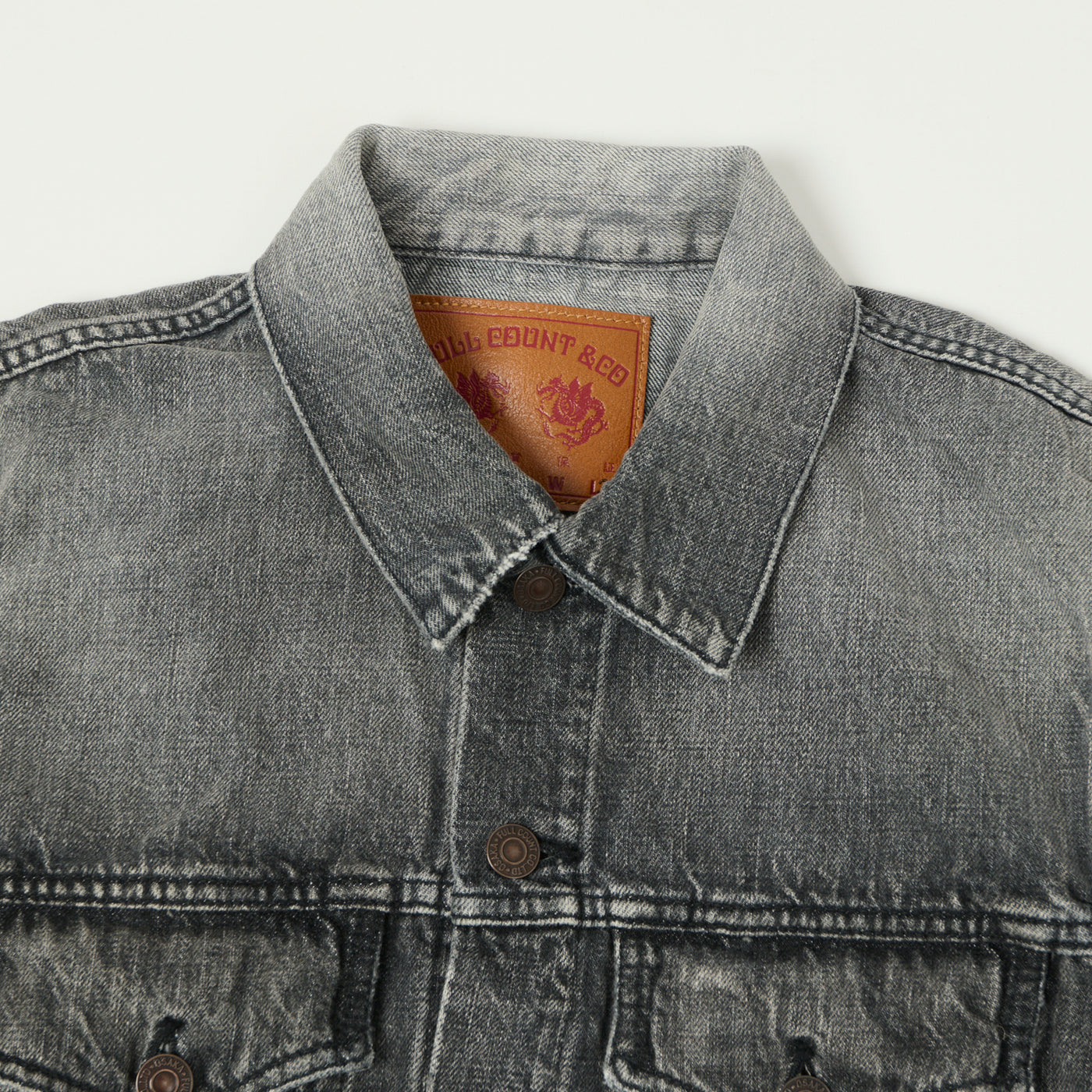 FULLCOUNT 2101 13.7oz Type III Denim Jacket - Black 'Dartford' Wash