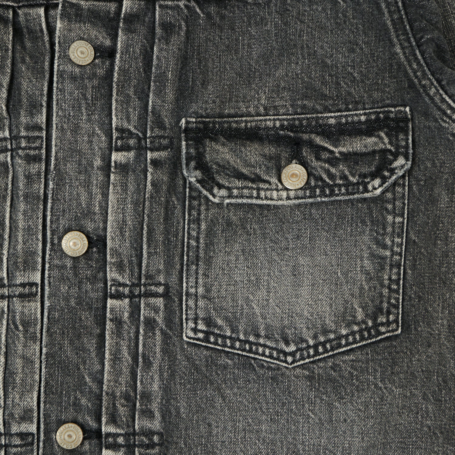 FULLCOUNT 2102 13.7oz Type II Denim Jacket - Black 'Dartford' Wash