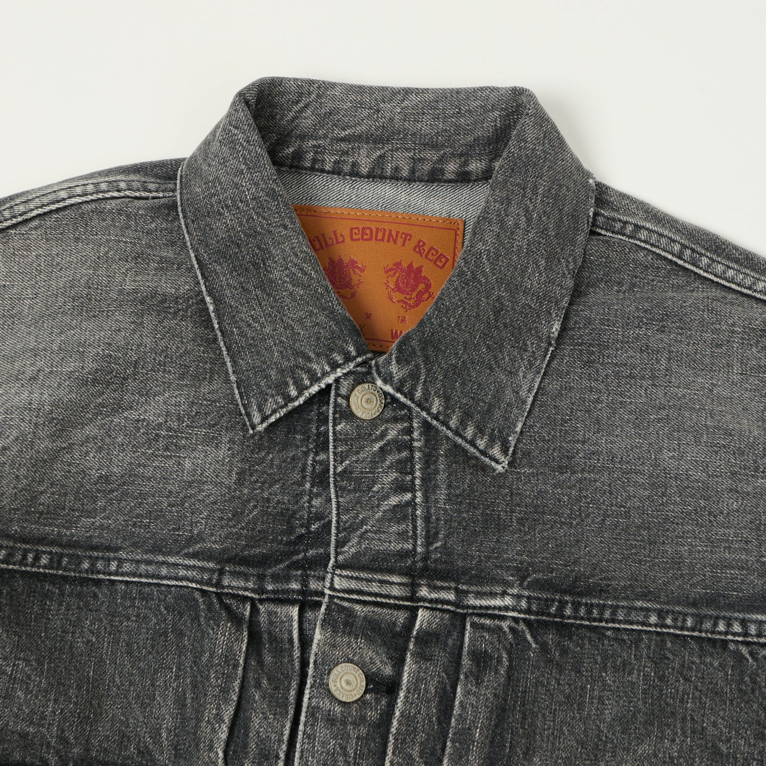 FULLCOUNT 2102 13.7oz Type II Denim Jacket - Black 'Dartford' Wash