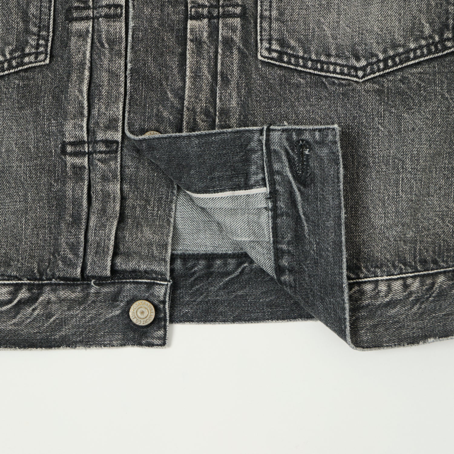 FULLCOUNT 2102 13.7oz Type II Denim Jacket - Black 'Dartford' Wash