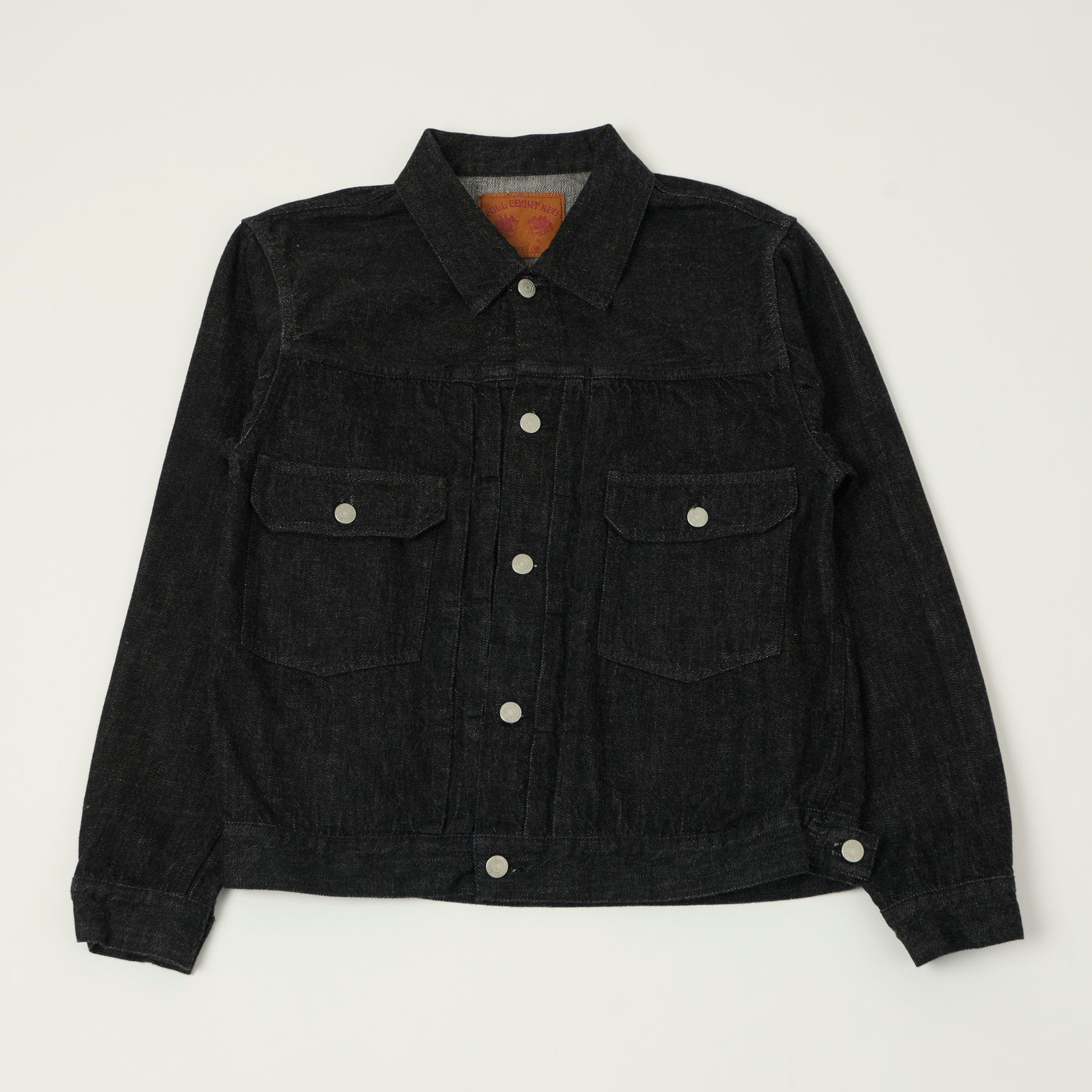 FULLCOUNT 2102SS 'Super Smooth' 11.5oz Type II Denim Jacket - Black One Wash