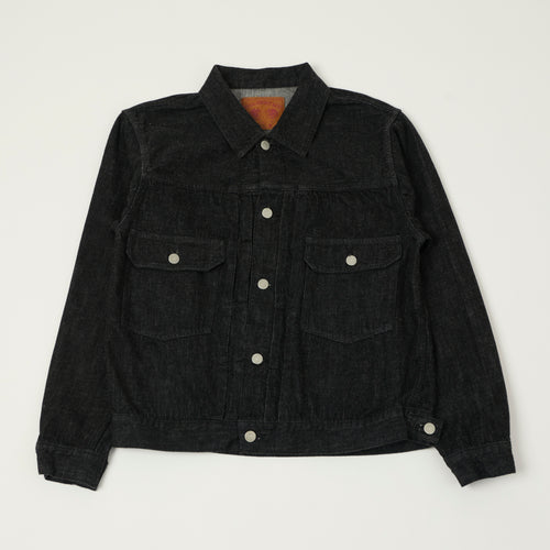 FULLCOUNT 2102SS 'Super Smooth' 11.5oz Type II Denim Jacket - Black One Wash