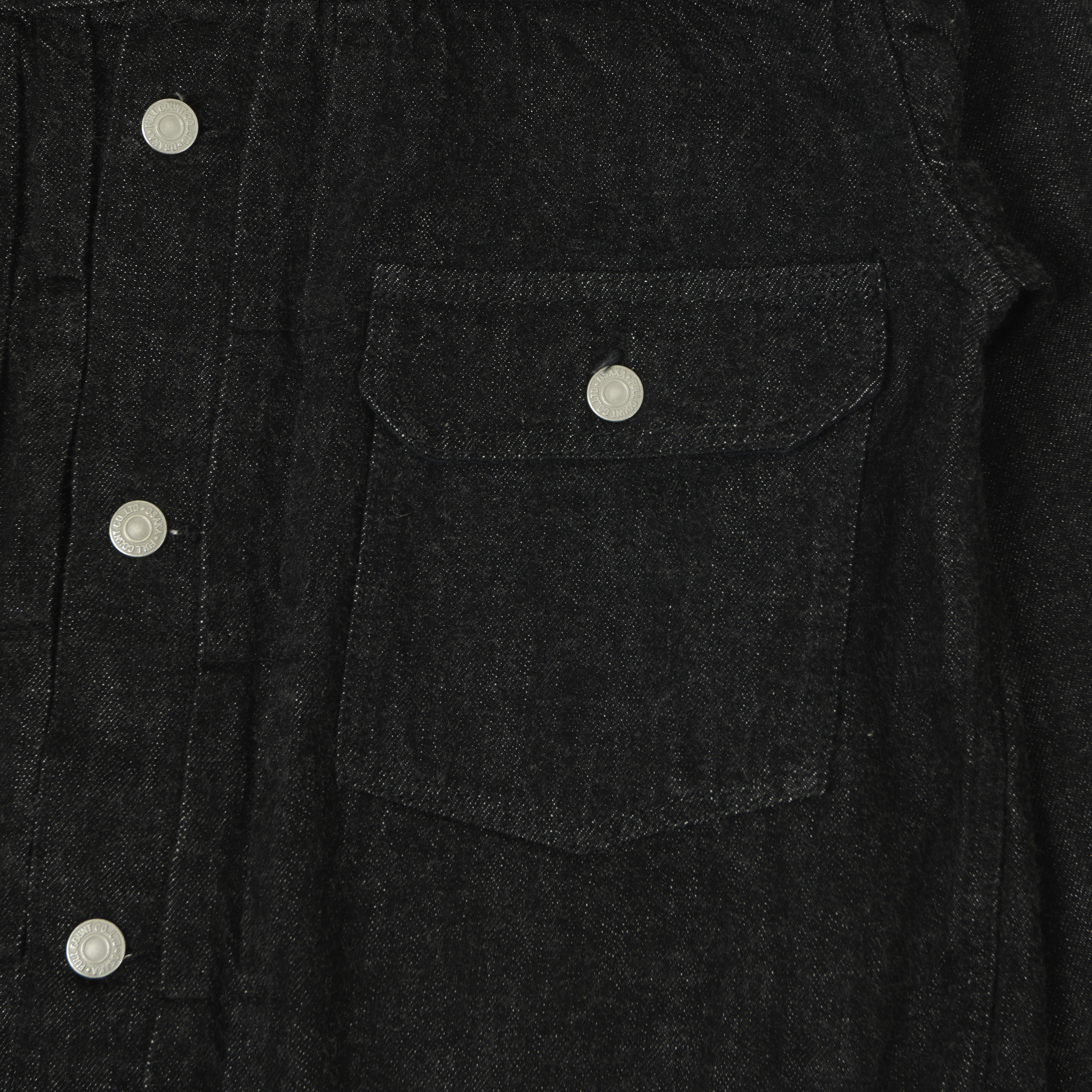 FULLCOUNT 2102SS 'Super Smooth' 11.5oz Type II Denim Jacket - Black One Wash