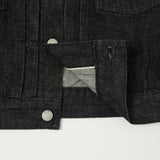Full Count 2102WBK 13.7oz Type II Denim Jacket - Black One Wash