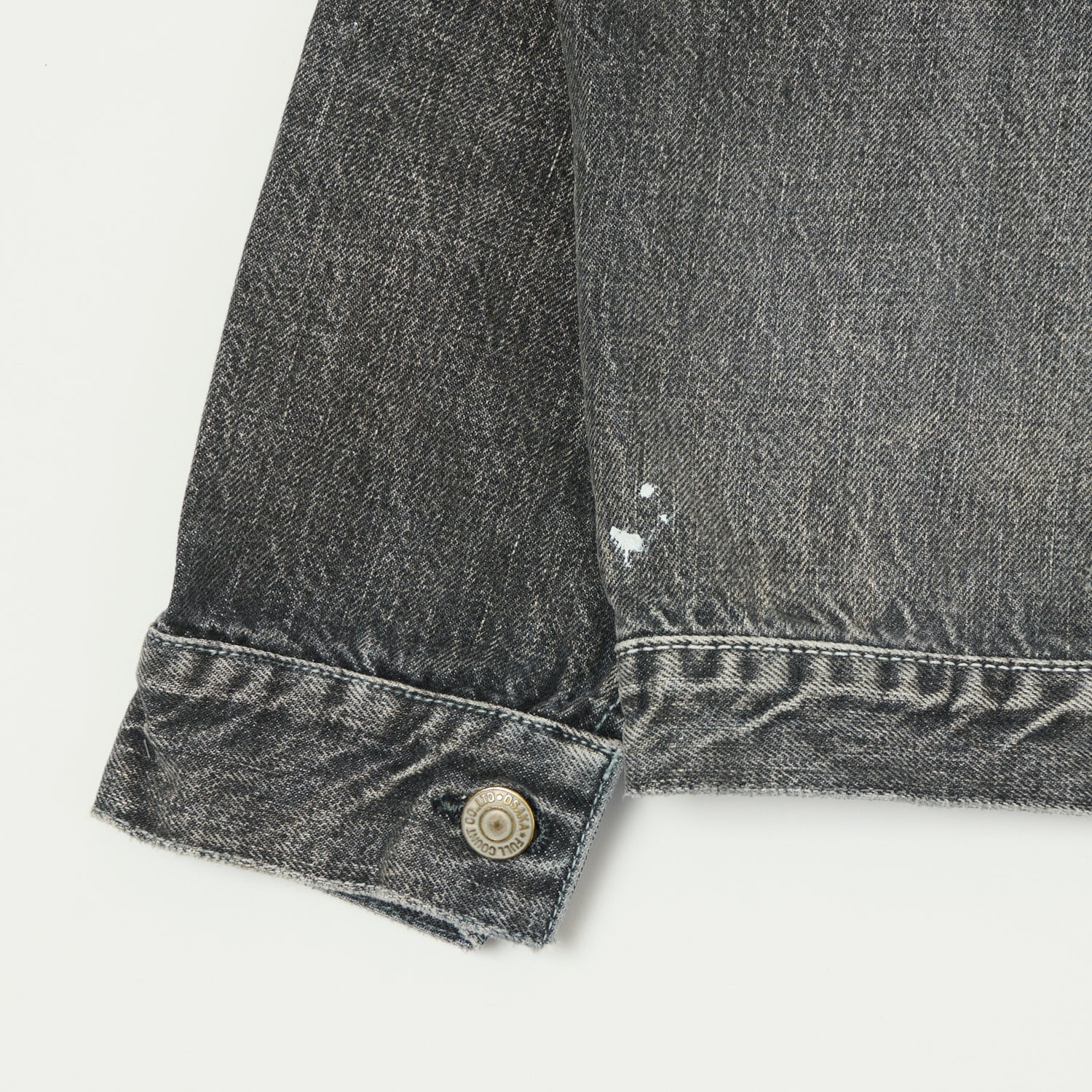 FULLCOUNT 2107 13.5oz Type I Denim Jacket - Black Splatter