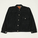 Full Count 2107SS 'Super Smooth' 11.5oz Type I Denim Jacket - Black One Wash
