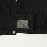 Full Count 2107SS 'Super Smooth' 11.5oz Type I Denim Jacket - Black One Wash