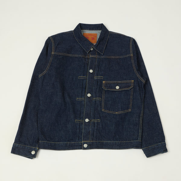 Full Count 2107E Souvenir Embroidery Type I Denim Jacket - One Wash