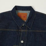 Full Count 2107E Souvenir Embroidery Type I Denim Jacket - One Wash