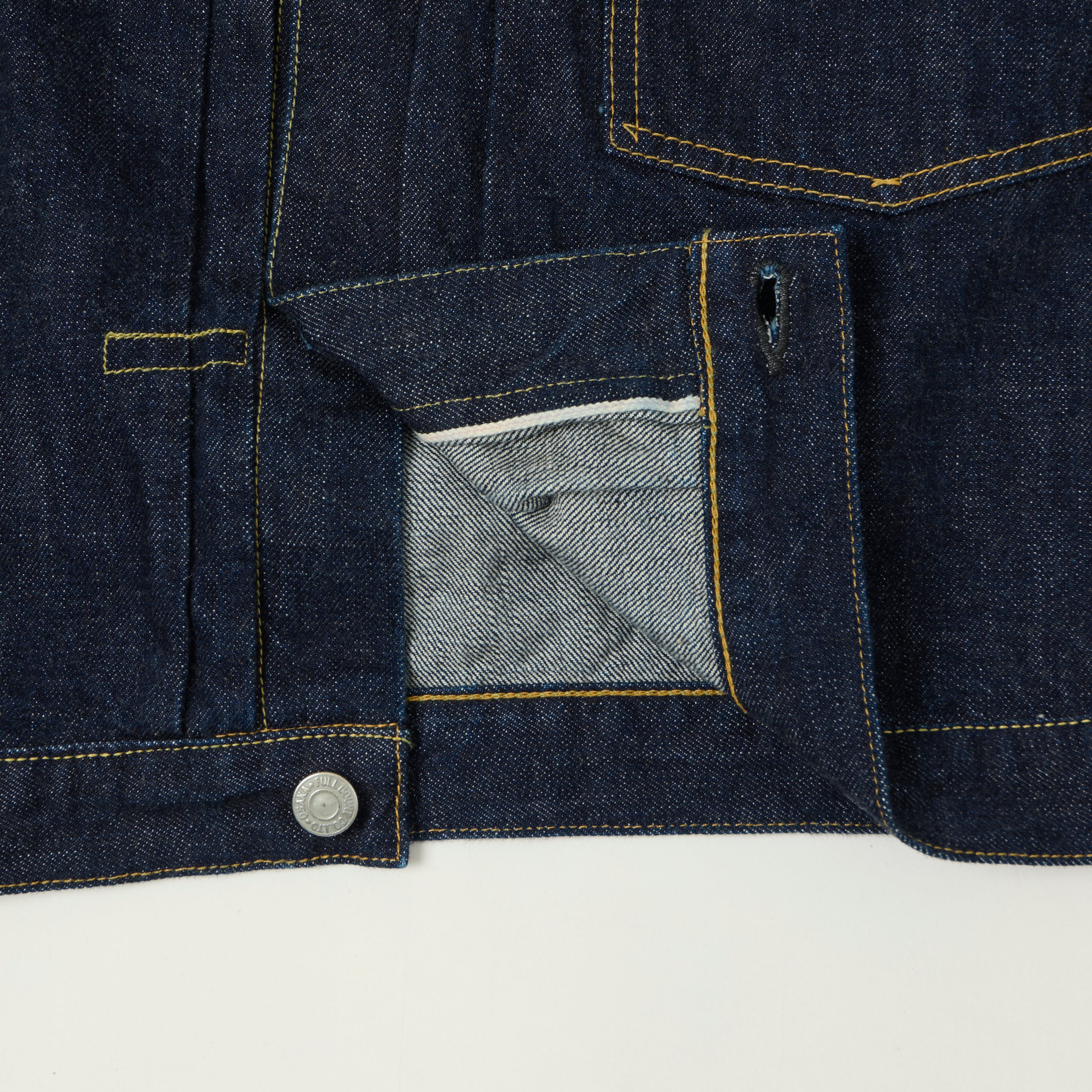 FULLCOUNT 2107E Souvenir Embroidery Type I Denim Jacket - One Wash