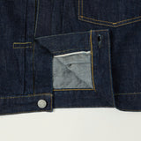 Full Count 2107E Souvenir Embroidery Type I Denim Jacket - One Wash