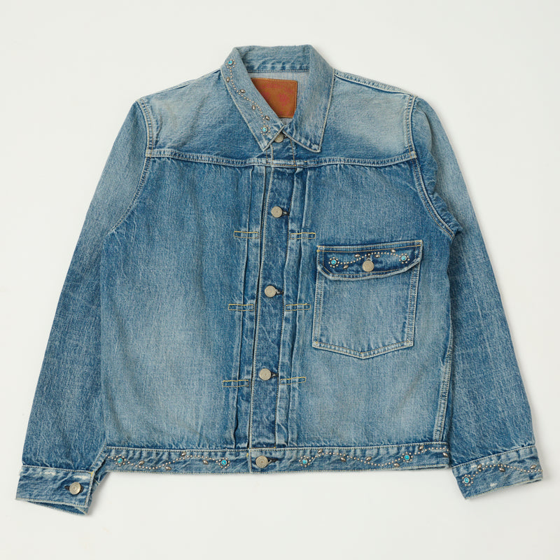 Full Count 2978-2107HTC 'On Studs by Zip Stevenson HTC' Type I Jacket - Dartford Wash