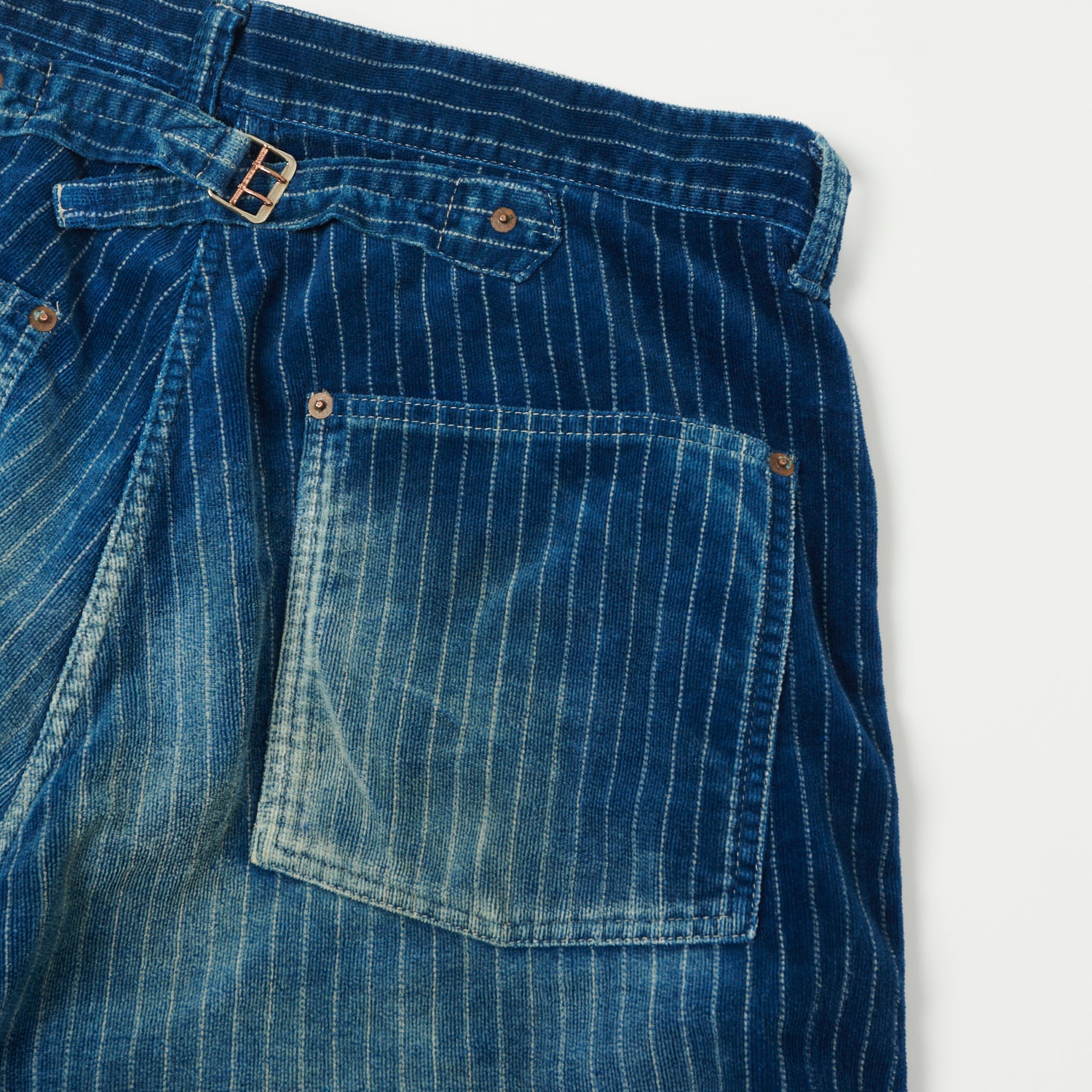 FULLCOUNT 1129 Wabash Corduroy Work Pants - Heavy Wash