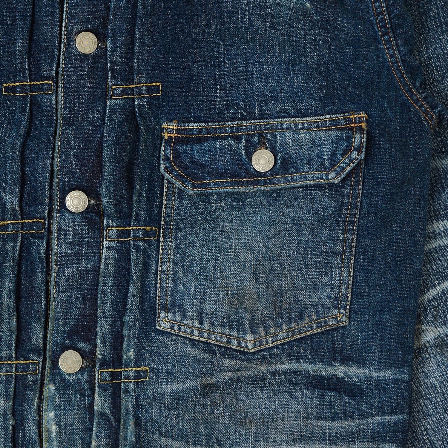 FULLCOUNT 2107 13.5oz Type I Denim Jacket - 'More Than Just Fear' Wash