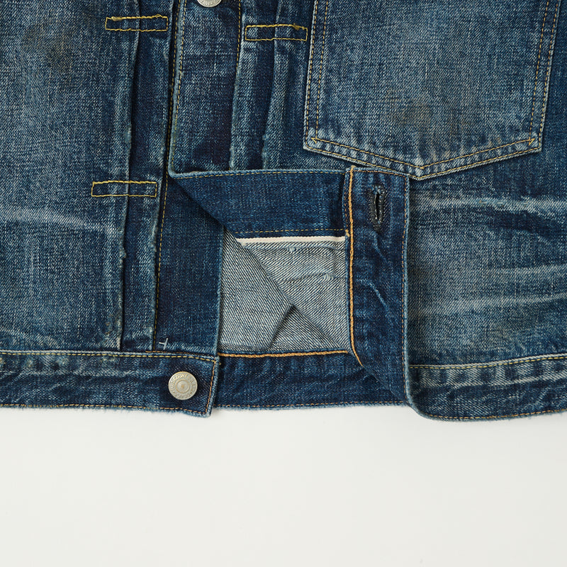 Full Count 2107 13.5oz Type I Denim Jacket - 'More Than Just Fear' Wash