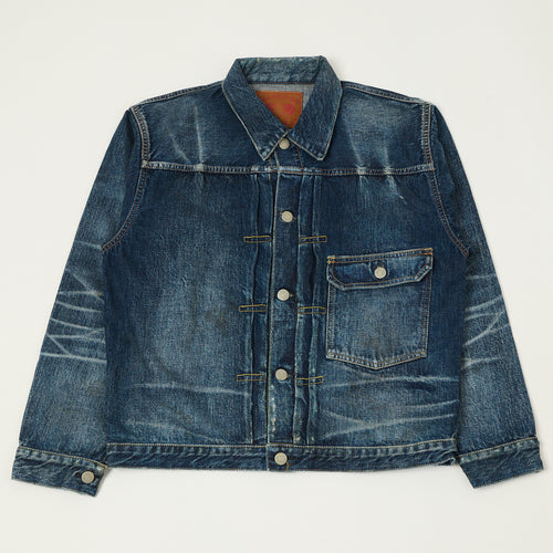 FULLCOUNT 2107 13.5oz Type I Denim Jacket - 'More Than Just Fear' Wash