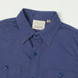 Full Count 4087 Twill Work Shirt - Navy