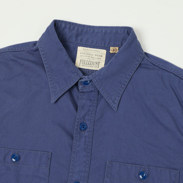 Full Count 4087 Twill Work Shirt - Navy