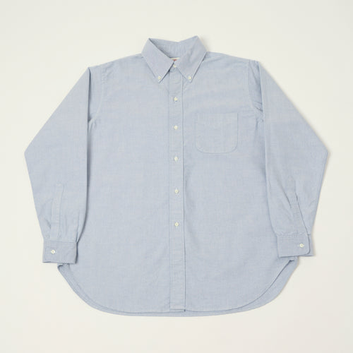 FULLCOUNT 4081 'Good Old Button Down' Shirt - Blue