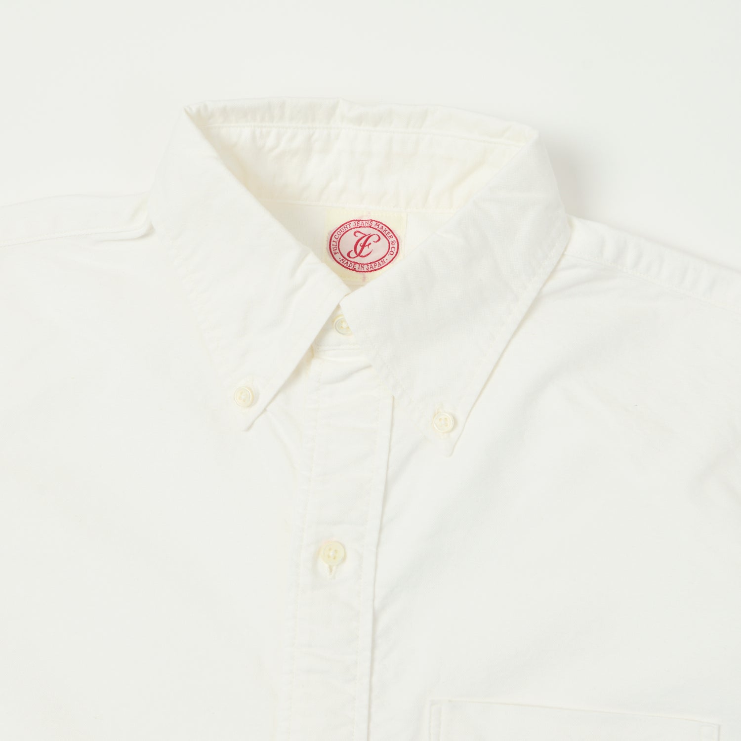 FULLCOUNT 4081 'Good Old Button Down' Shirt - White