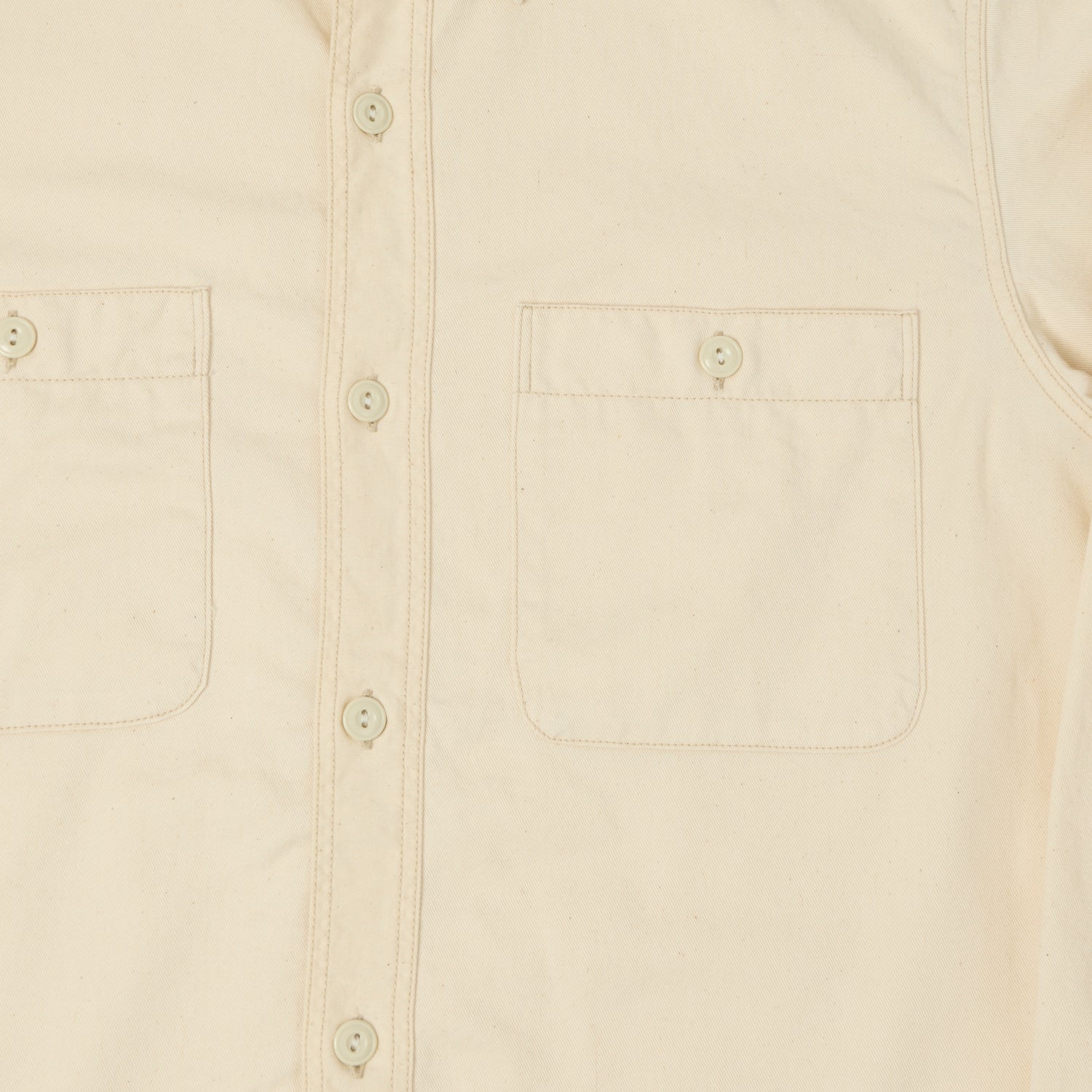 FULLCOUNT 4087 Twill Work Shirt - Ecru