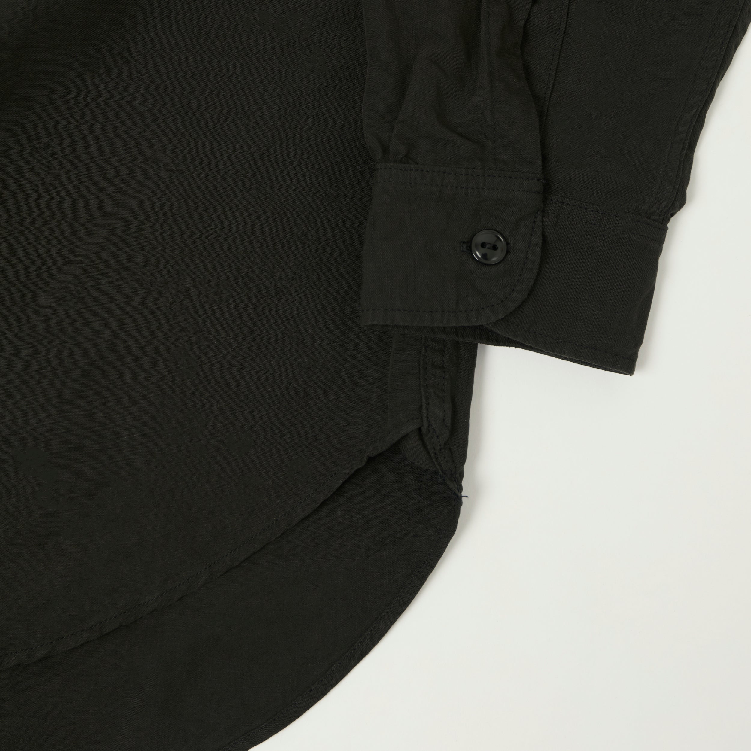 FULLCOUNT 4091L 1920s Cotton/Linen Farmers Shirt - Black
