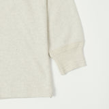 Full Count 5502H Cotton Ribbed Henley L/S Tee - Oatmeal