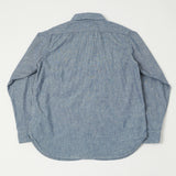 Full Count 4810-23 5oz Classic Stripe Chambray Shirt - Indigo Stripe