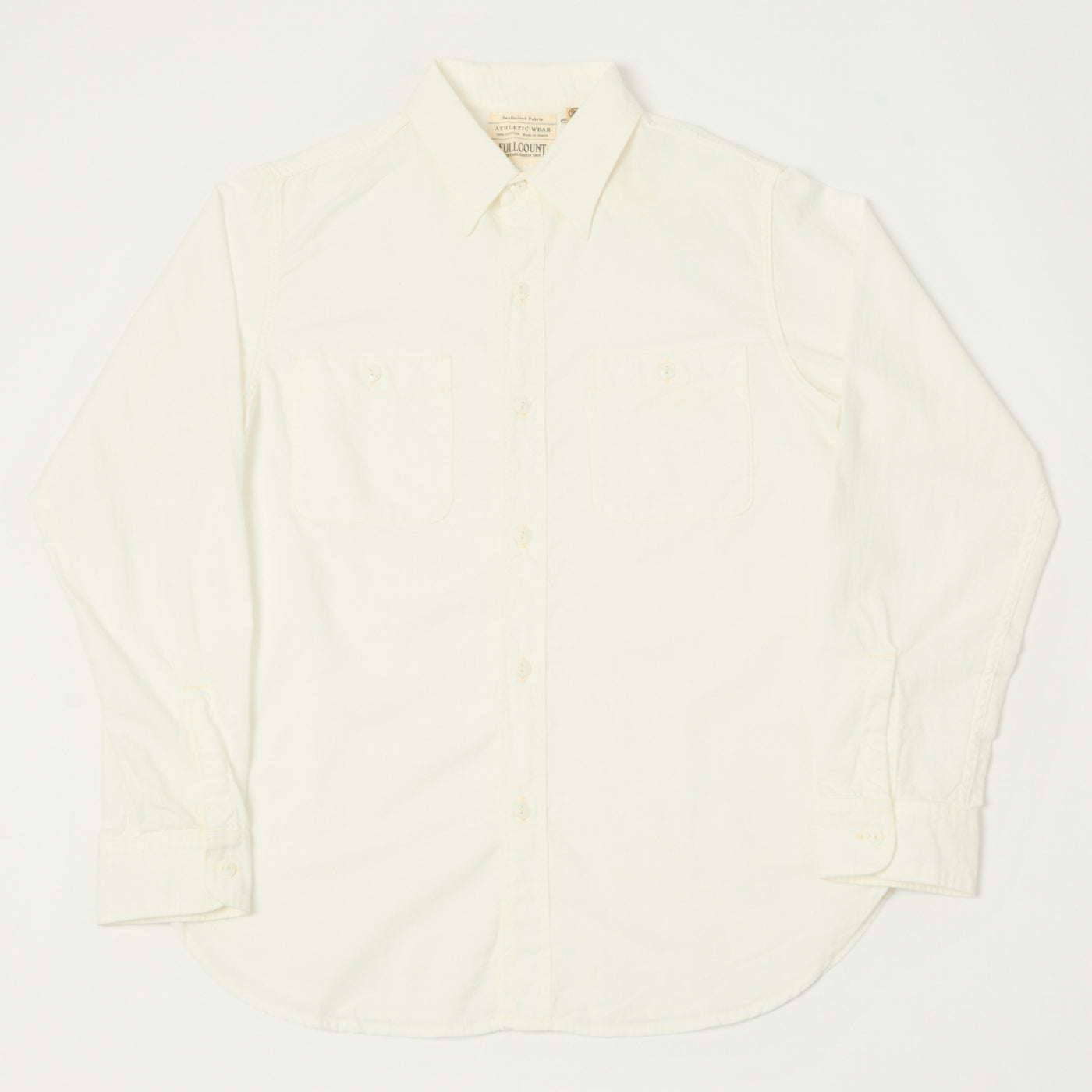 FULLCOUNT 4810 5oz Chambray Work Shirt - White