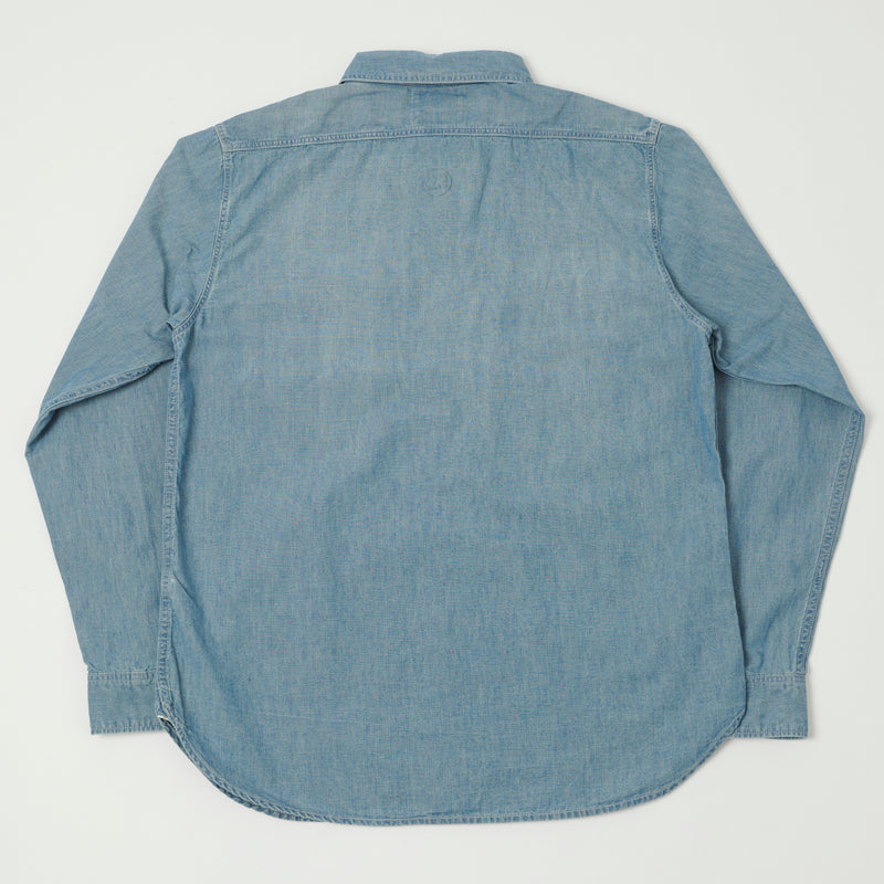 Full Count 4810HW-3 5oz Chambray Work Shirt - Fade