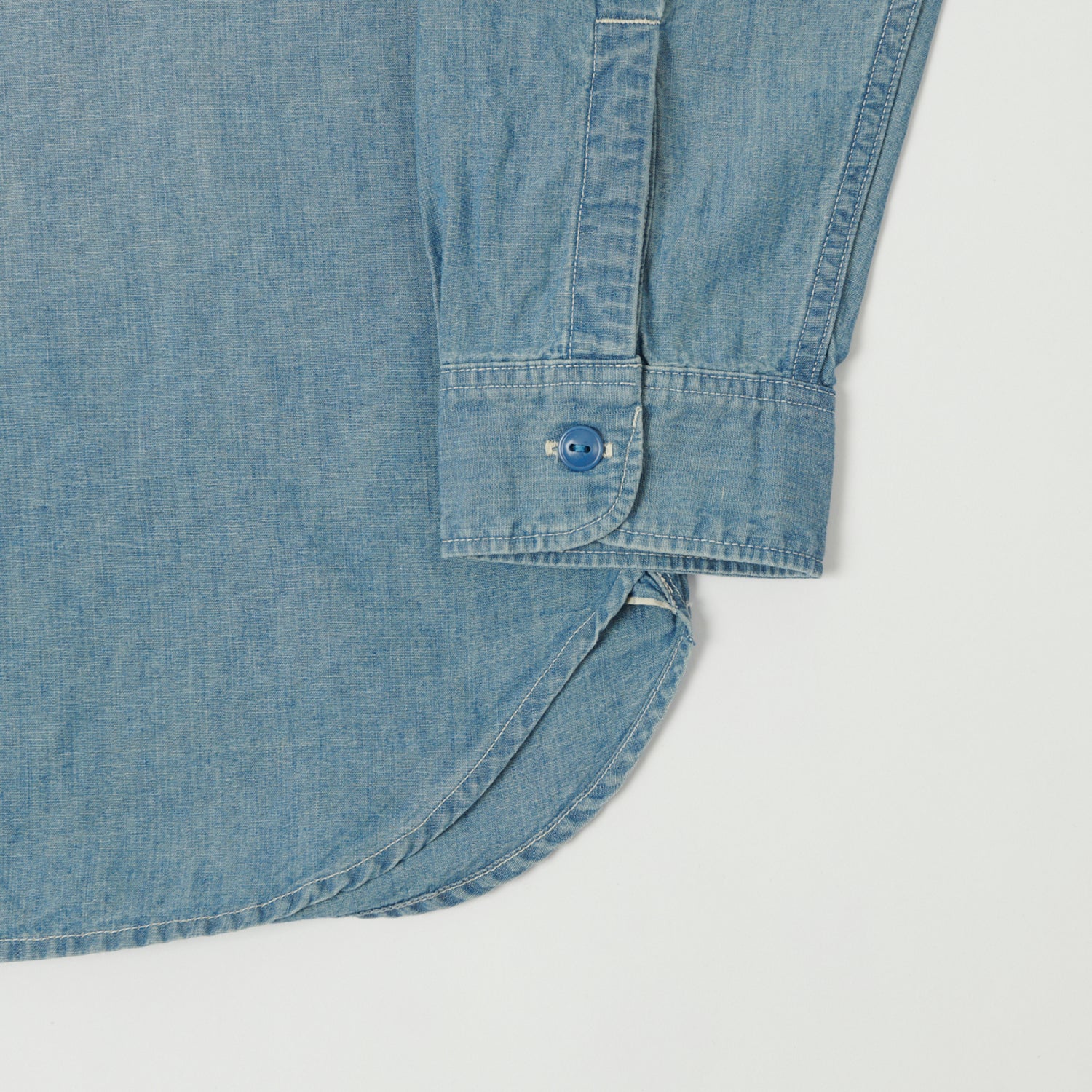 FULLCOUNT 4810 5oz Chambray Work Shirt - Heavy Wash