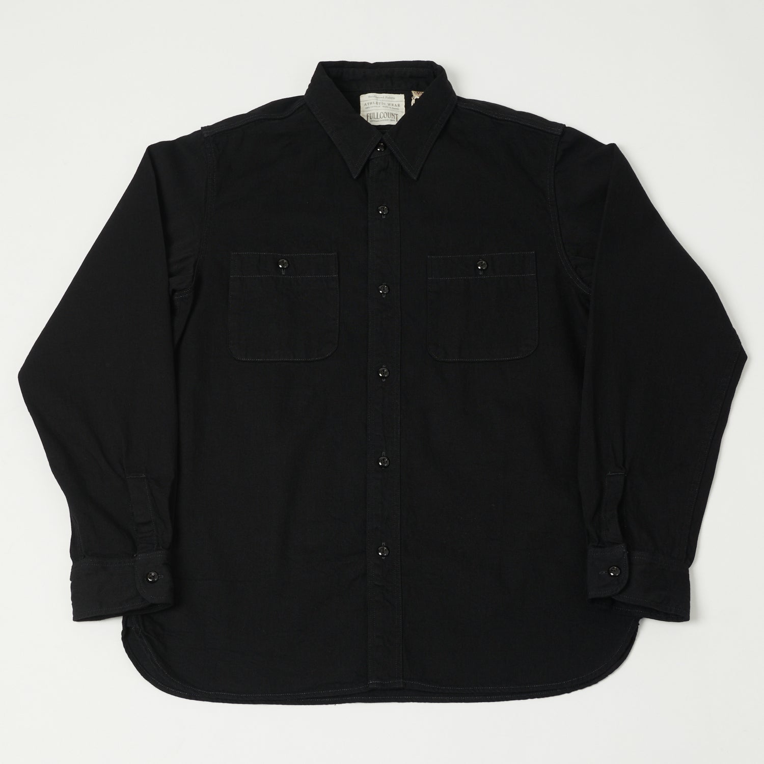 Full Count 4890BKBK Denim Work Shirt - Black | SON OF A STAG