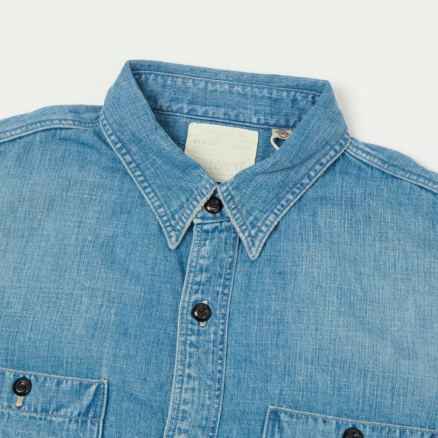 FULLCOUNT 4890 Denim Work Shirt - Heavy Wash