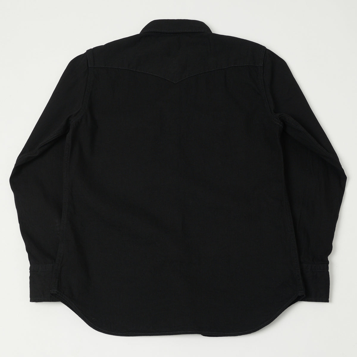 Full Count 4894BKBK Denim Western Shirt - Black